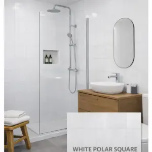 Seratone Polar White Aqua Square Tile 2440x1220 4.5mm *
