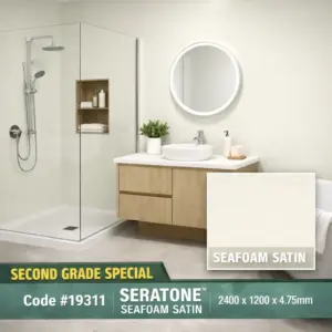 Seratone Seafoam Satin Wet Wall Lining 2400x1200 mm *
