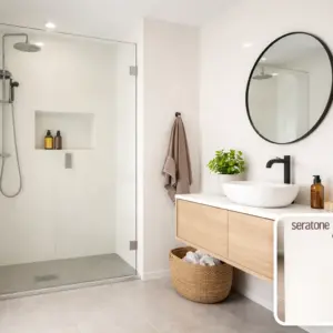 Seratone Classic Toitoi Satin UV Wall Lining 2400x900 1st grade *